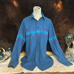 Brooks & Dunn vintage button down shirt M (6018)